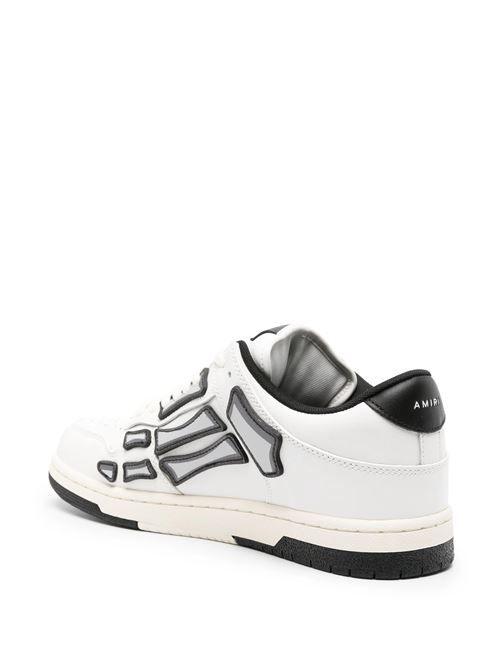 Sneaker con toppa scheletro AMIRI | PS24MFS005WHITE BLACK